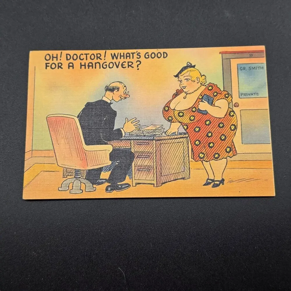 Vintage Comic Postcard Lot of 3 Risqué Humor Walt Munson General Comics
